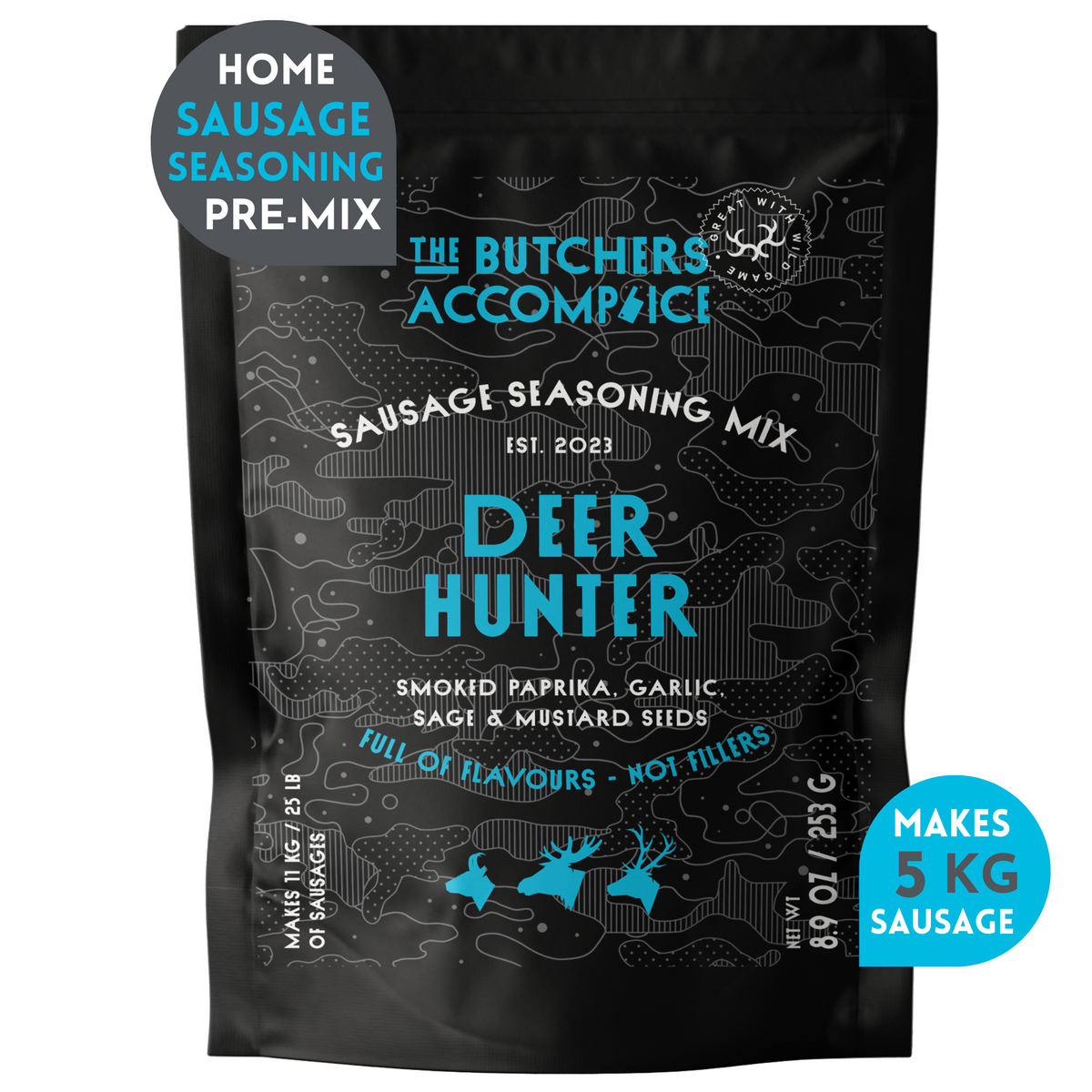 Sausage Seasoning Pack: Deer Hunter (Venison) Sausage 253g